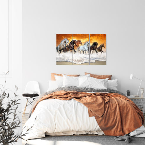 Wandbilder Wohnzimmer XXL Pferde Moderne Bilder Tiere